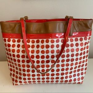 COACH polka dot tote bag